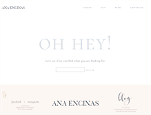 Tablet Screenshot of anaencinas.com